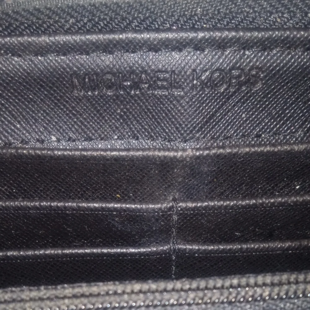 Michael Kors | Leather | Black Zip-Around Wallet | Callout Zipper
